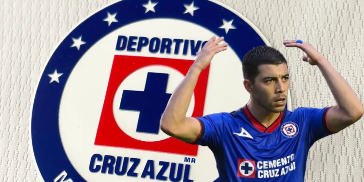 Erik Lira y logo de Cruz Azul/Foto Gambetita.