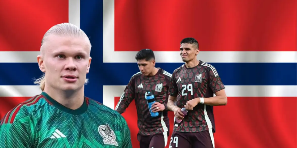 Erling Haaland junto a Edson Álvarez y Guillermo Martínez / FOTO GETTY IMAGES