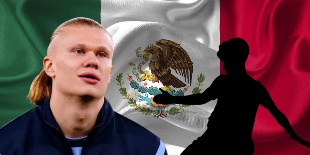 Erling Haaland junto a futbolista incógnito / FOTO THE INDEPENDENT