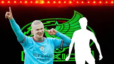 Erling Halaland y silueta de Andreas Heredia/Foto Los Ángeles Times.