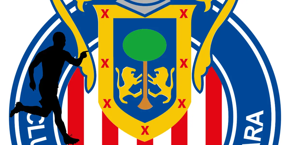 Escudo de Chivas de fondo, tomado de Wikipedia
