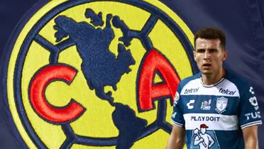 Escudo del América y Oussama Idrissi/Foto Ameshop.