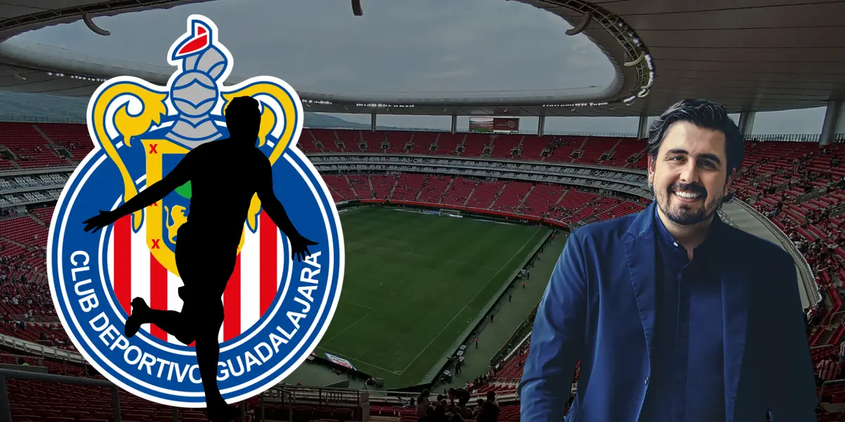 Estadio Akron de fondo con foto de Wikipedia.