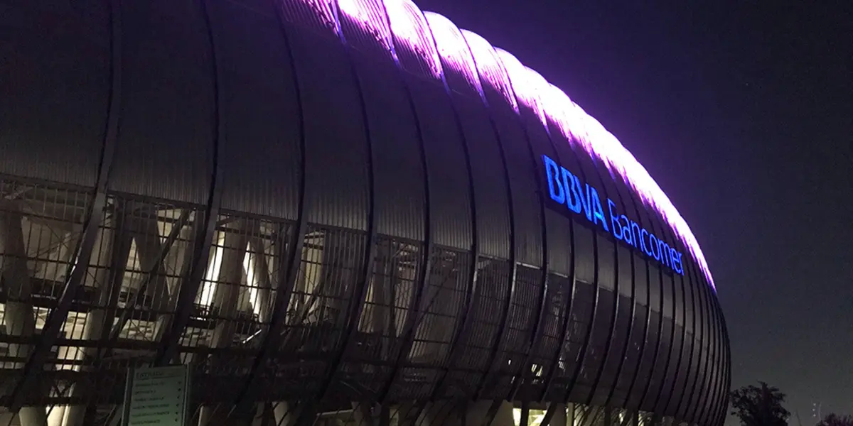 Estadio BBVA por fuera. Foto: Rayados