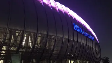 Estadio BBVA por fuera. Foto: Rayados