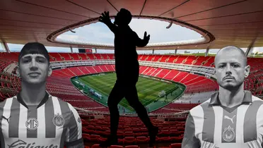 Estadio de fondo, tomado de Akron, con CH14 y Pulido al frente