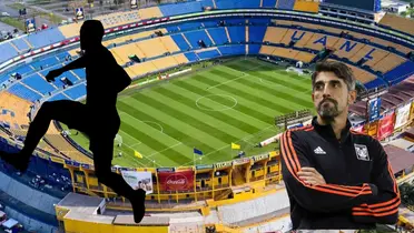 Estadio de Tigres de fondo. Foto: Marca