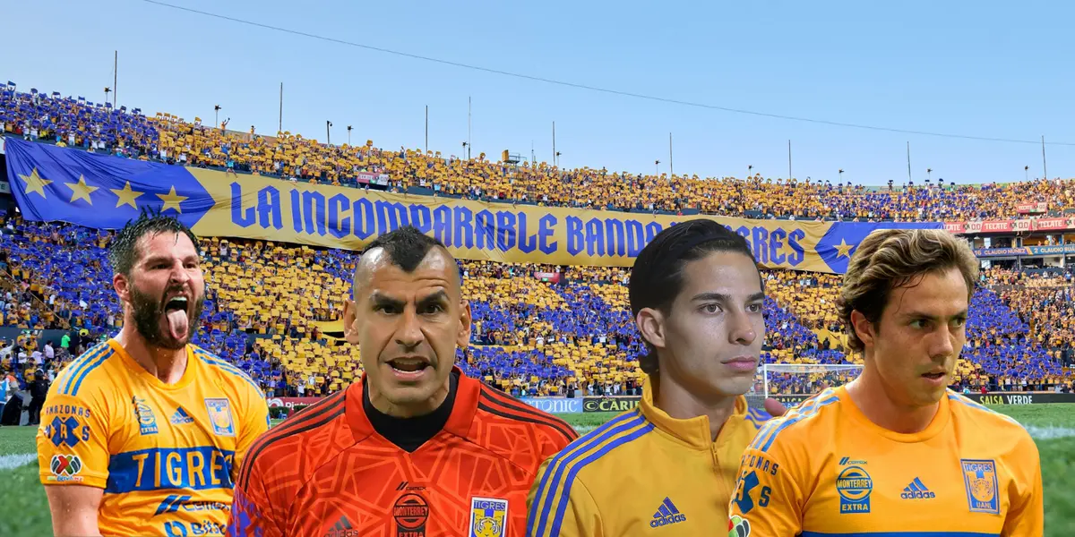 Estadio de Tigres de fondo, tomado de Tigres UANL