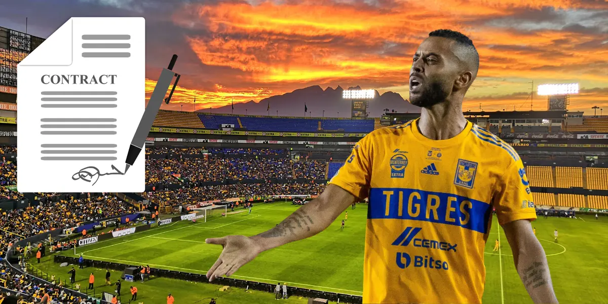Estadio de Tigres de fondo, tomado de Wikipedia