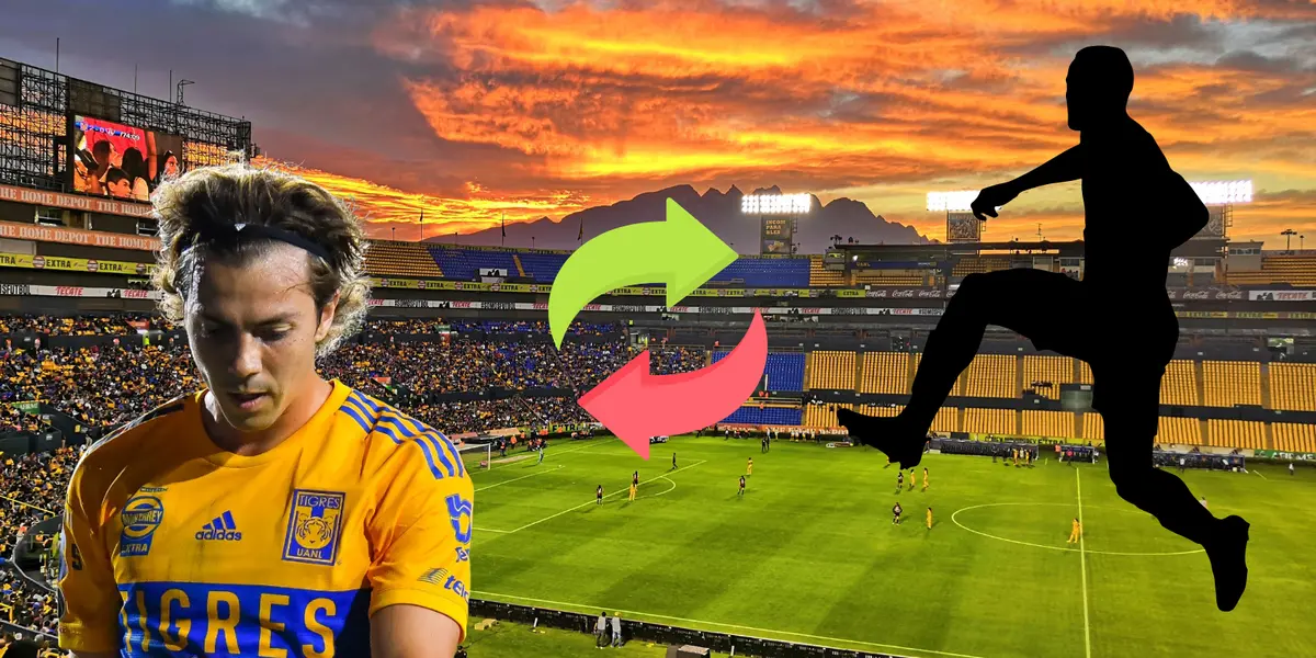 Estadio de Tigres de fondo, tomado de Wikipedia, con Córdova al frente