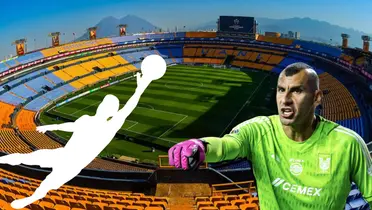 Estadio de Tigres, tomado de Tigres, con Nahuel al frente