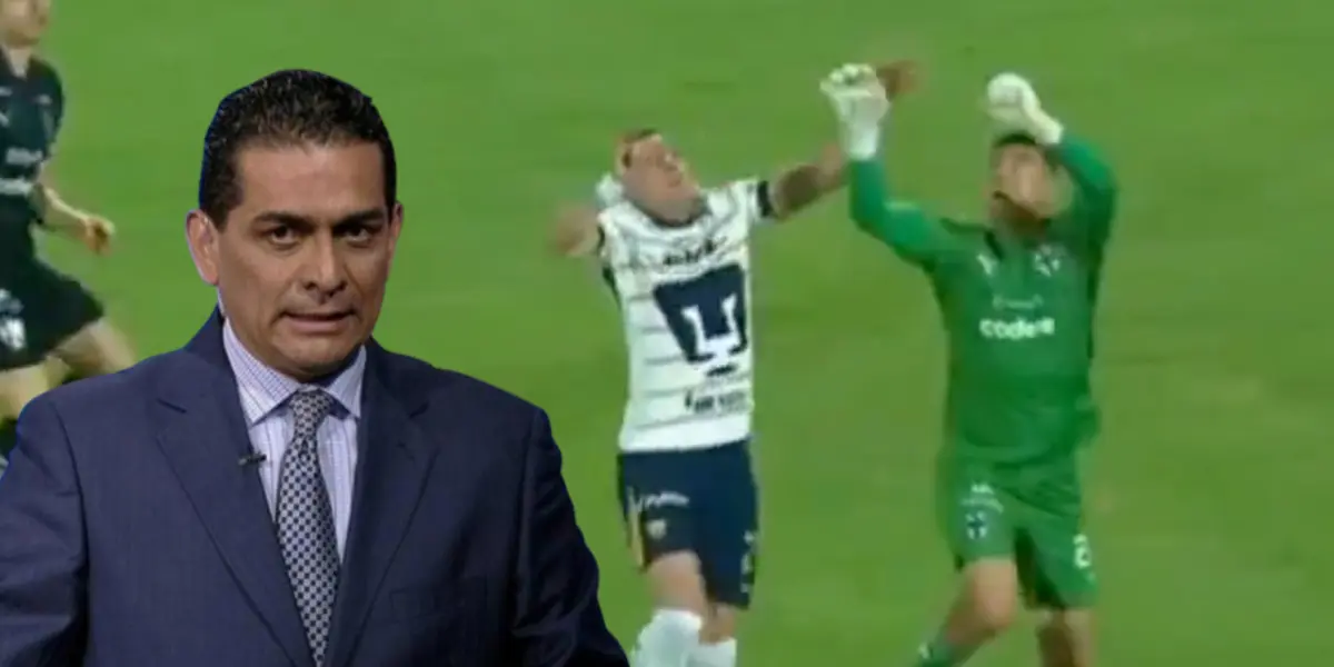 Felipe Ramos Rizo en el Pumas vs Monterrey / FOTO MSN