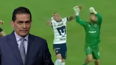 Felipe Ramos Rizo en el Pumas vs Monterrey / FOTO MSN