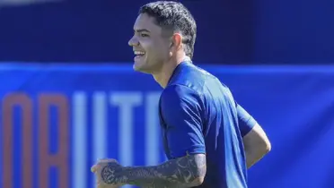 Fernández en entreno. Foto: Cruz Azul