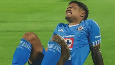 Fernández tras lesión. Foto: Historia Azul