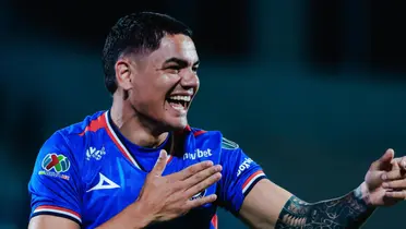 Fernández tras su gol. Foto: Cruz Azul