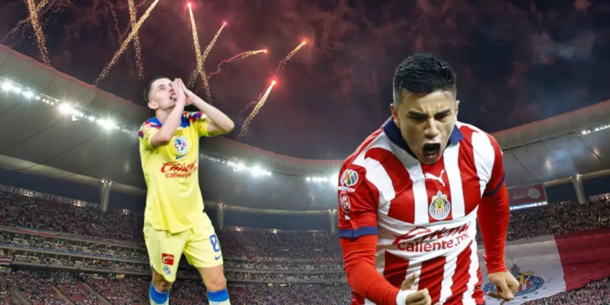 Fernando Beltrán celebrando y Álvaro Fidalgo en el Estadio Akron/ Foto Récord.