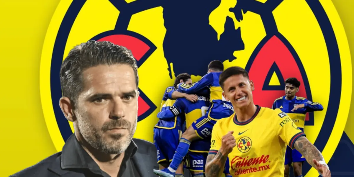 Fernando Gago, Brian Rodríguez y jugadores de Boca Juniors/Foto TNT Sports.