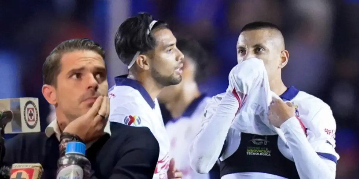 Fernando Gago en el Cruz Azul vs Chivas / FOTO X