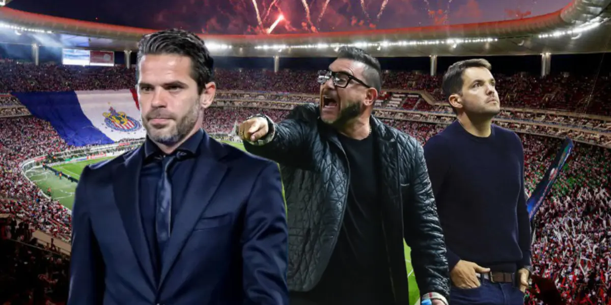 Fernando Gago junto a Antonio Mohamed y Nicolás Larcamón / FOTO X