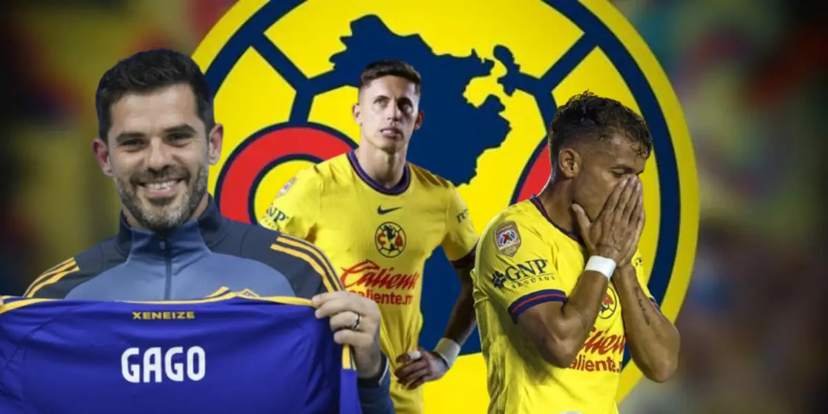 Fernando Gago junto a futbolistas del América / FOTO LOS ÁNGELES TIMES