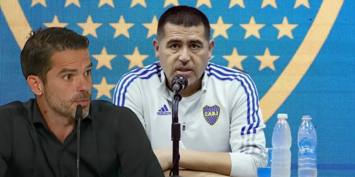 Fernando Gago junto a Juan Roman Riquelme / FOTO X