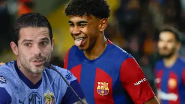 Fernando Gago junto a Lamine Yamal / FOTO TELEDIARIO