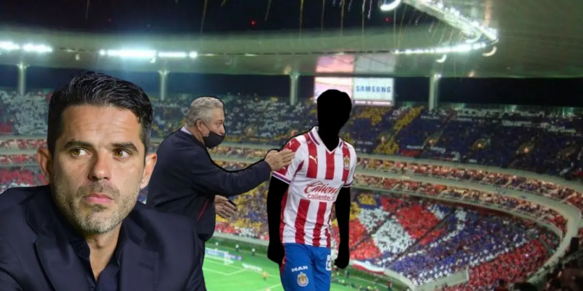 Fernando Gago junto a Víctor Vucetich y futbolista incógnito de Chivas / FOTO X