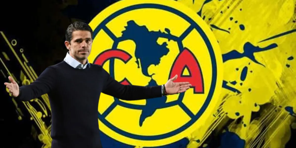 Fernando Gago junto al escudo del América / FOTO ESPN