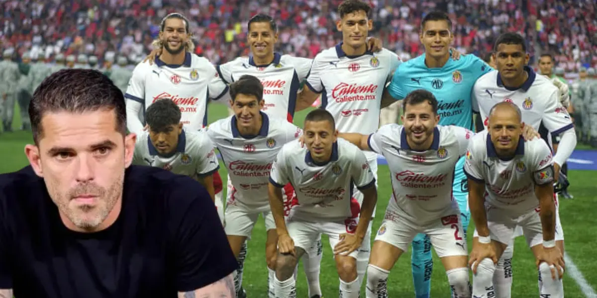 Fernando Gago junto la alineación de Chivas / FOTO GETTY IMAGES