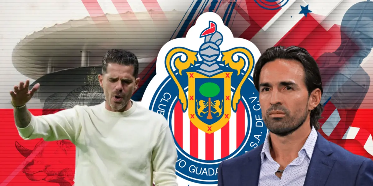 Fernando Gago reclamando y a su lado Gerardo Espinoza/Foto y Diseño tomado de Ligafrica Mx.