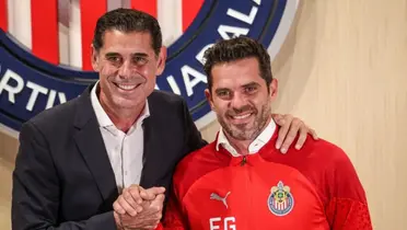 Fernando Hierro junto a Fernando Gago / FOTO EL INFORMADOR