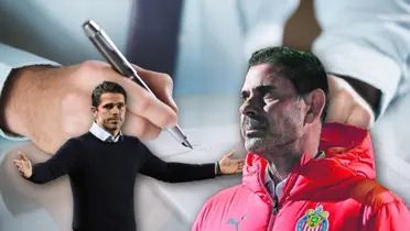 Fernando Hierro serio y Fernando Gago con los brazos al aire/ Foto Capacitarte.