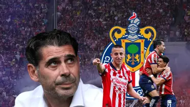 Fernando Hierro y jugadores de Chivas celebrando/Foto Rebaño Pasión.