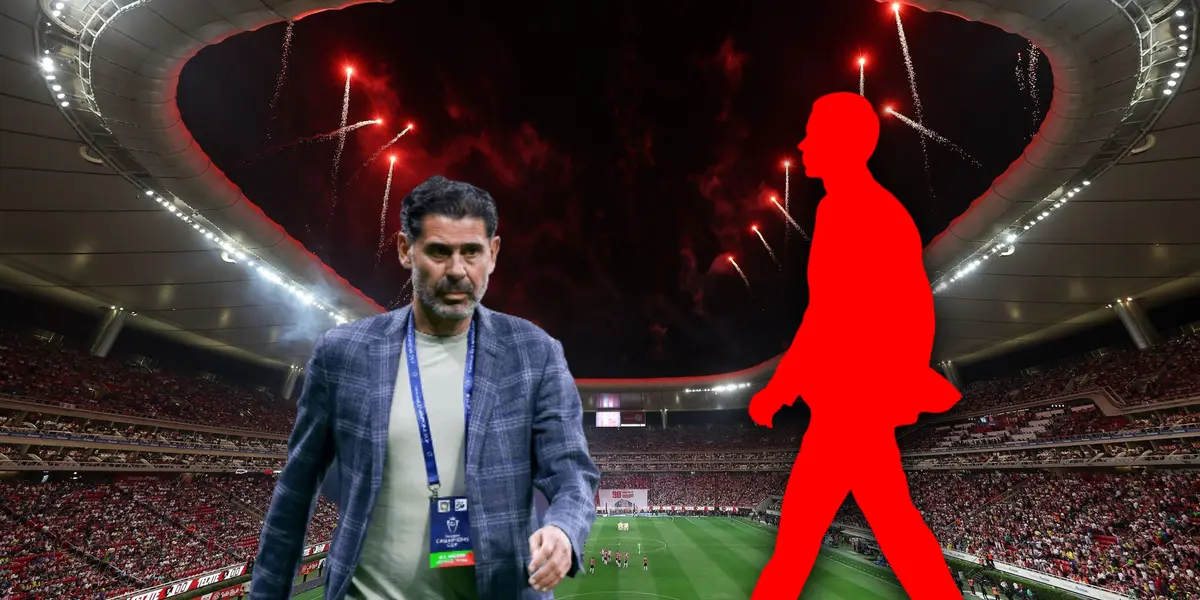 Fernando Hierro y silueta de hombre caminando/ Foto Infobae.