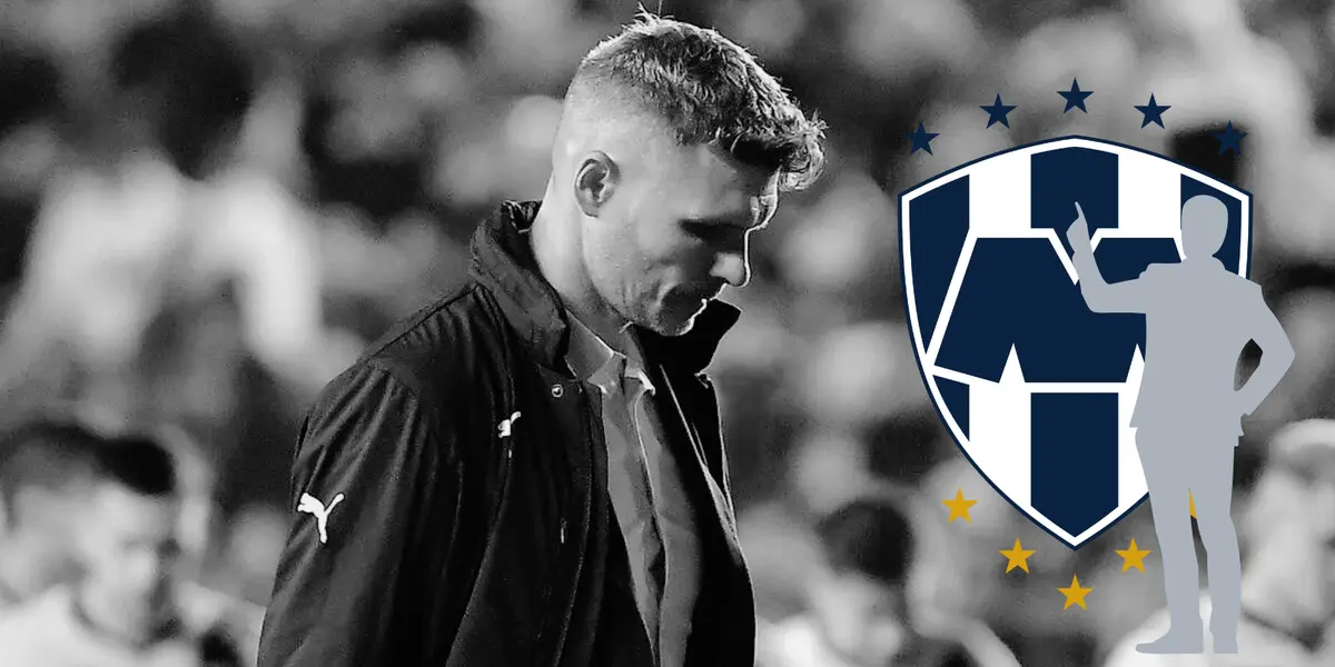 Fernando Ortiz cabizbajo en partido con Rayados. Foto: Soy Fútbol