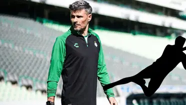 Fernando Ortiz en entrenamiento con Santos. Foto: Milenio