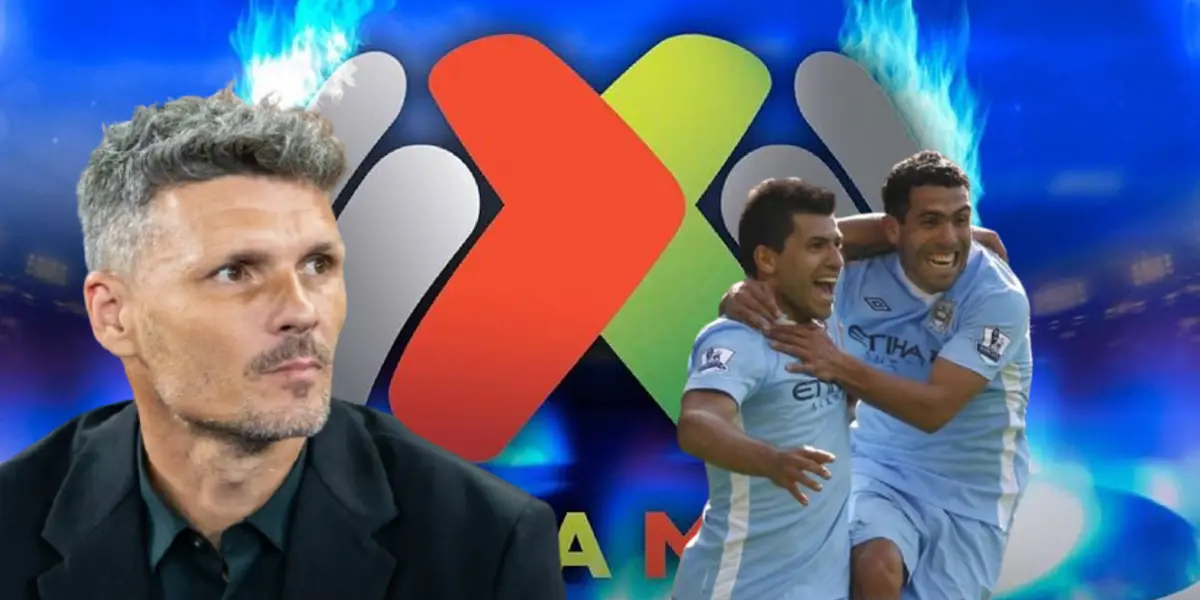 Fernando Ortiz junto a Sergio Agüero y Carlos Tévez / FOTO EL FINANCIERO