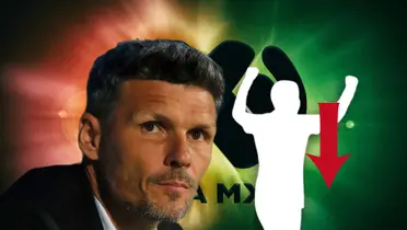 Fernando Ortiz y silueta de futbolista/Foto Pasión Águila.