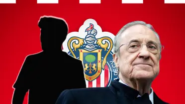 Florentino Pérez y silueta de Elías Montiel/Foto Chivas.