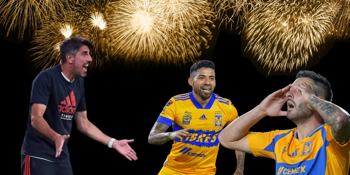 Fondo de Canva, con Paunoviç, Aquino y Gignac al frente