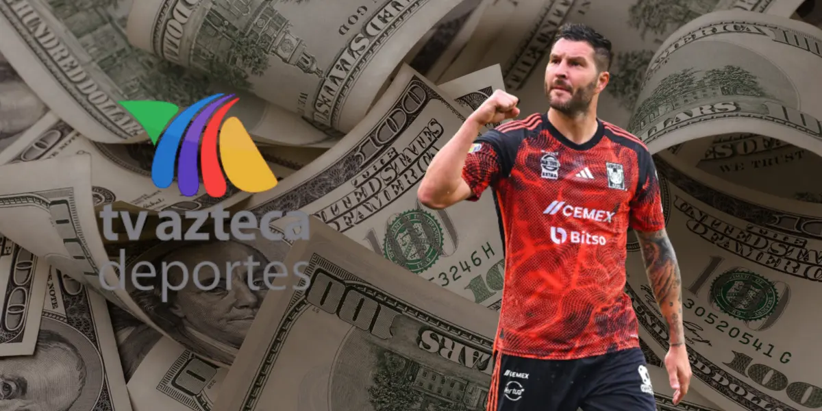 Fondo de dólares tomado de Canva, con Gignac al frente