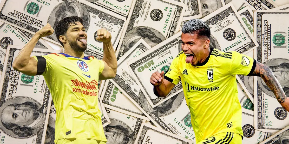 Fondo de dólares tomado de Canva, con Henry y Hernández.