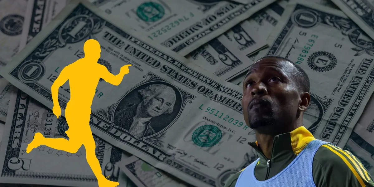 Fondo de dólares tomado de Canva, con Samir al frente