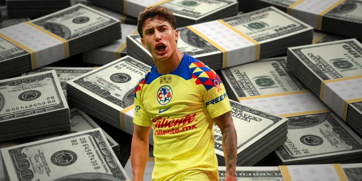 Fondo de dólares tomado de Canva, con Zendejas al frente