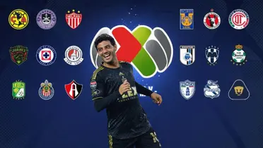 Fondo de equipos de Liga MX, tomado de ESPN, con Vela al frente