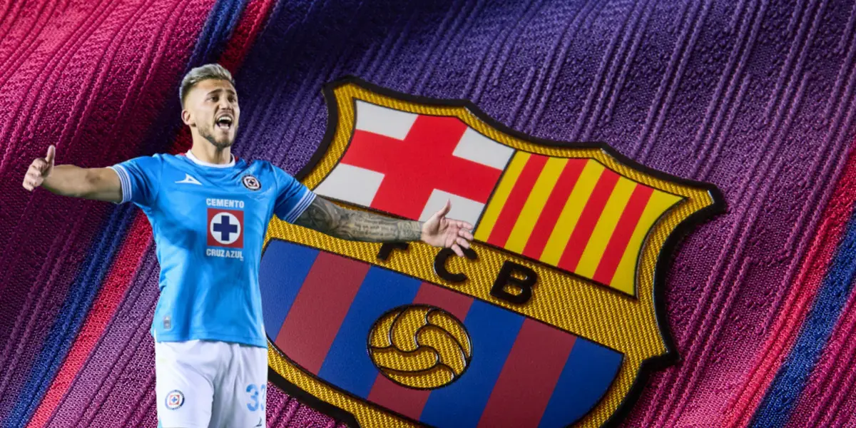 Fondo de FC Barcelona Store y Piovi al frente
