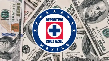 Fondo tomado de Canva, con escudo de Cruz Azul al frente