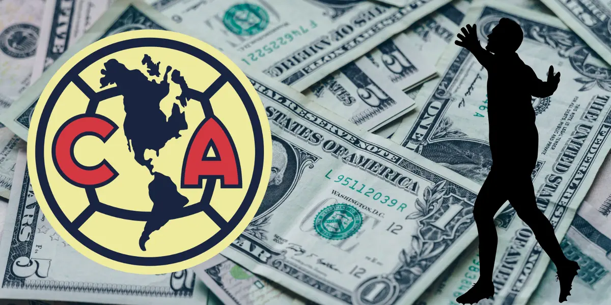 Fondo tomado de Canva, con escudo del América