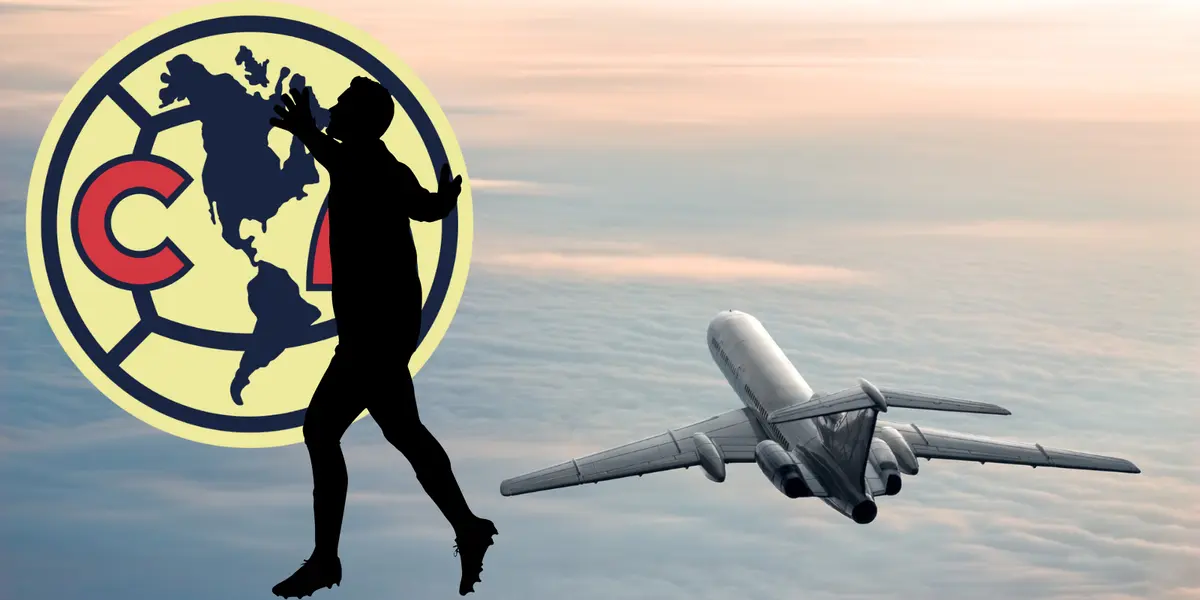 Fondo tomado de Canva, con escudo del América al frente